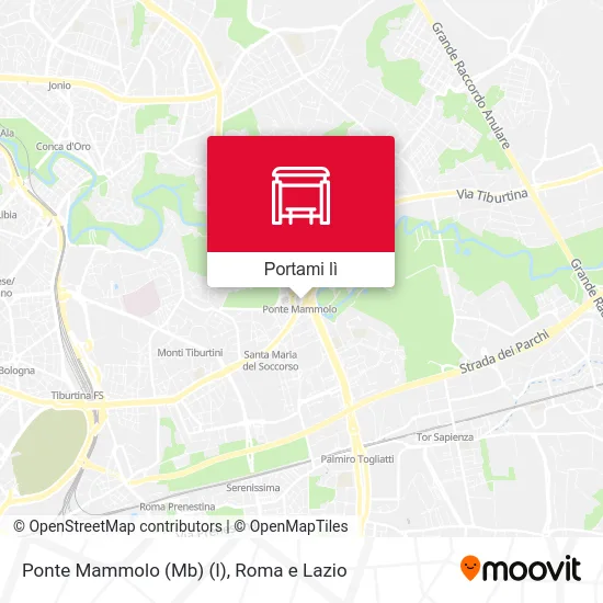 Mappa Ponte Mammolo (Mb) (I)