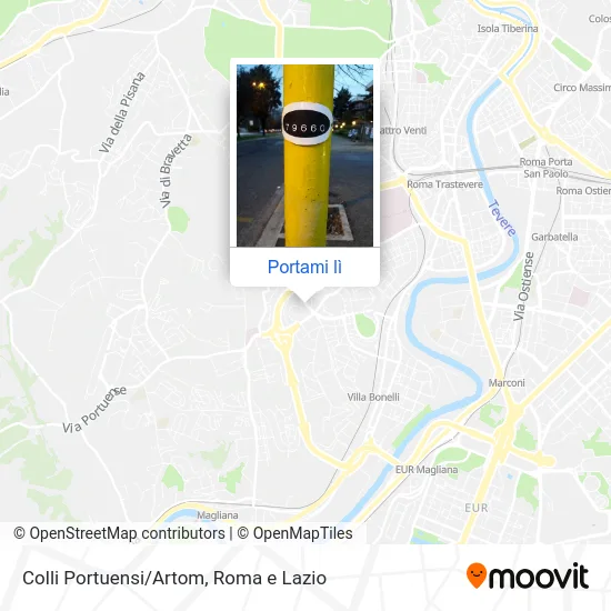 Mappa Colli Portuensi/Artom