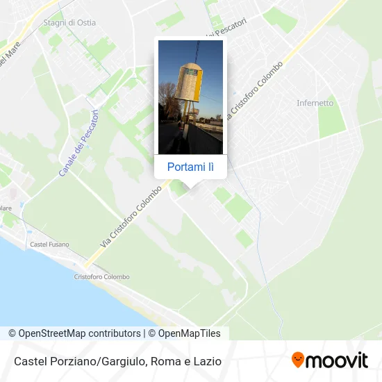 Mappa Castel Porziano/Gargiulo