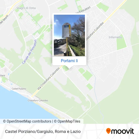 Mappa Castel Porziano/Gargiulo