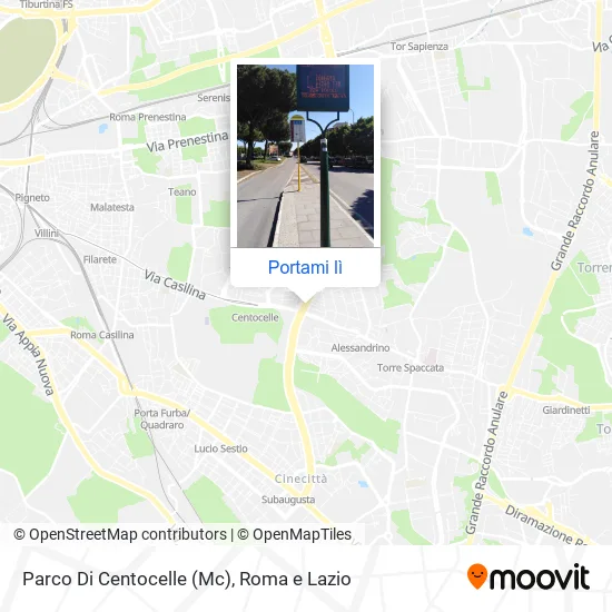 Mappa Parco Di Centocelle (Mc)