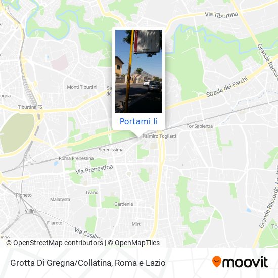 Mappa Grotta Di Gregna/Collatina
