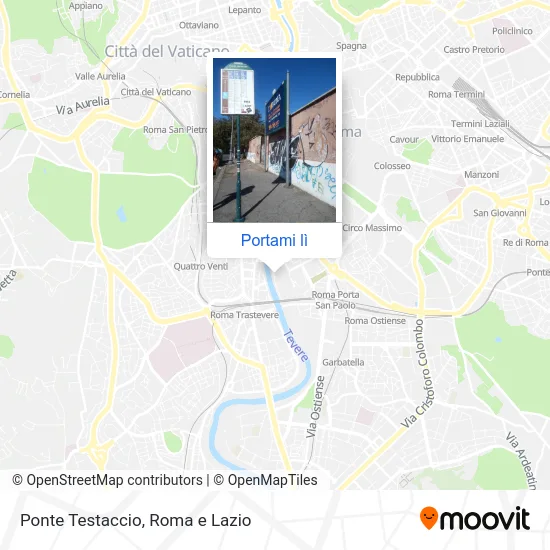 Mappa Ponte Testaccio