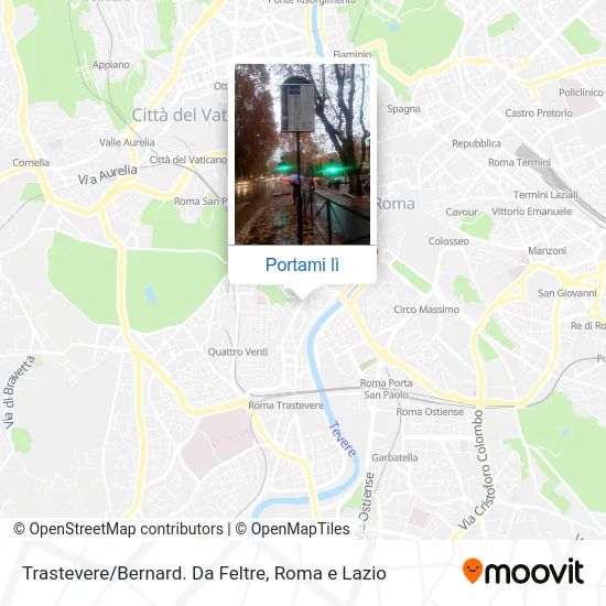 Mappa Trastevere/Bernard. Da Feltre