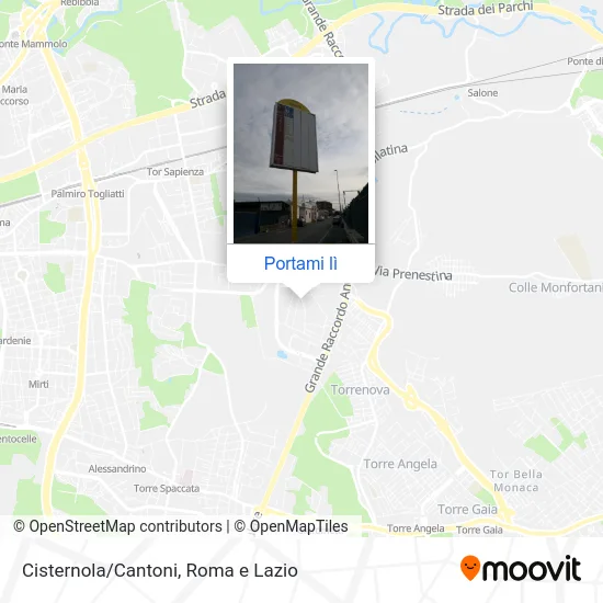 Mappa Cisternola/Cantoni