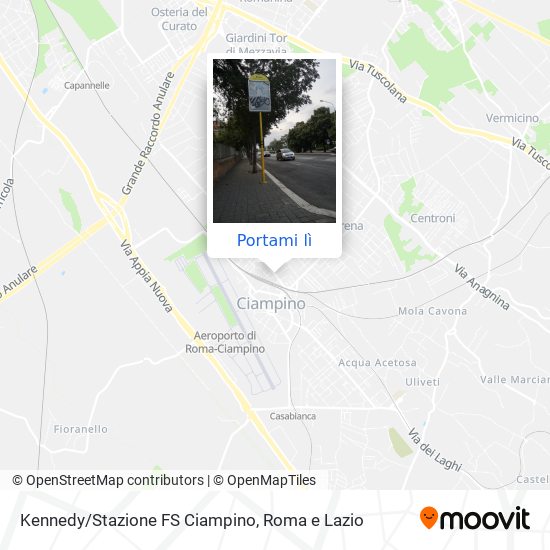 Mappa Kennedy/Stazione FS Ciampino