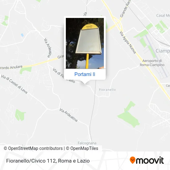 Mappa Fioranello/Civico 112