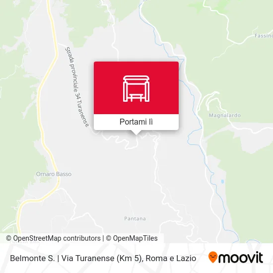 Mappa Belmonte S. | Via Turanense (Km 5)