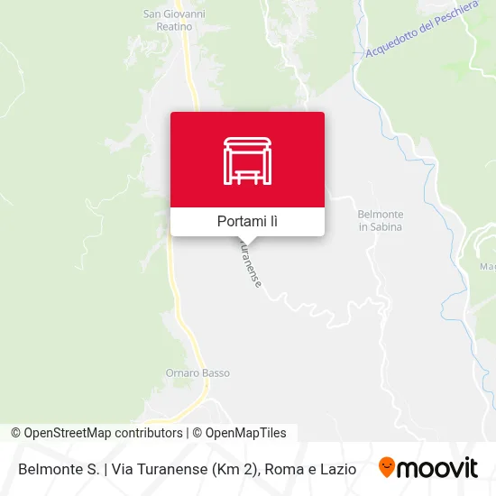 Mappa Belmonte S. | Via Turanense (Km 2)