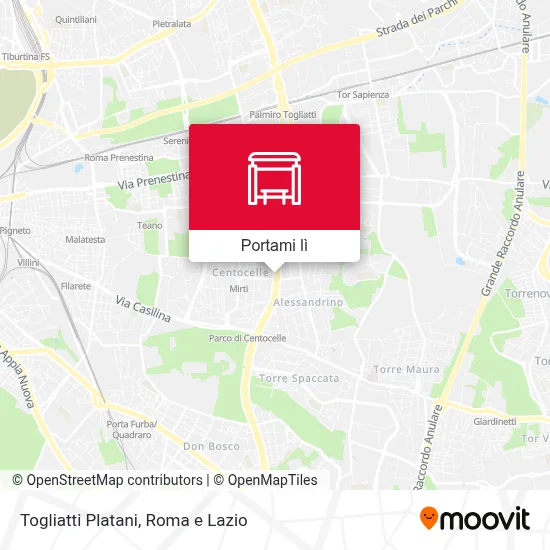Mappa Togliatti Platani
