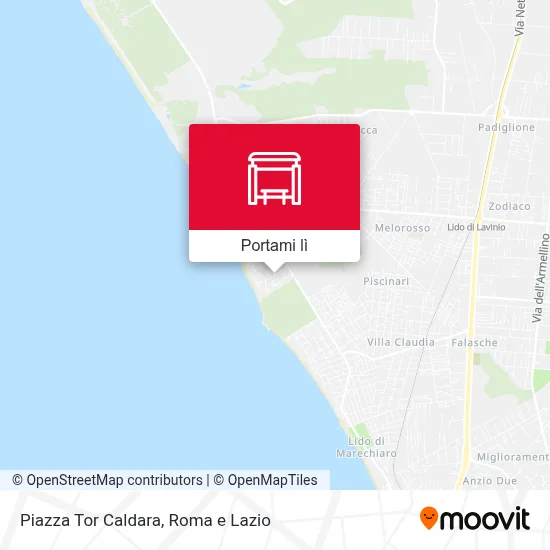 Mappa Piazza Tor Caldara