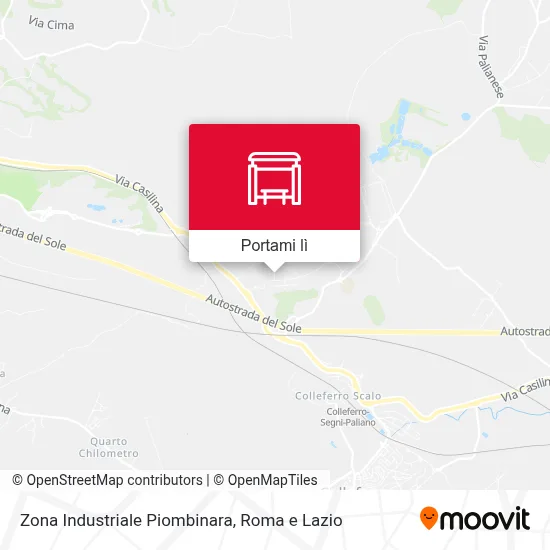 Mappa Zona Industriale Piombinara