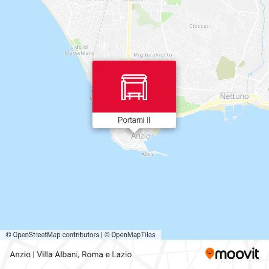 Mappa Anzio | Villa Albani