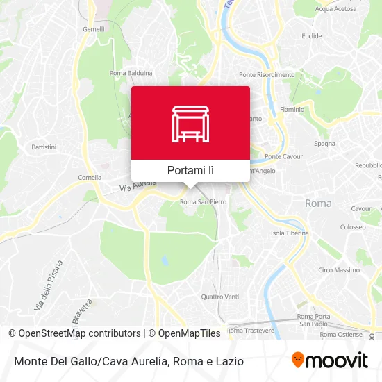 Mappa Monte Del Gallo/Cava Aurelia