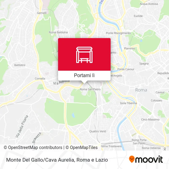 Mappa Monte Del Gallo/Cava Aurelia