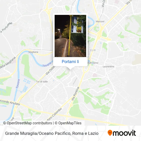 Mappa Grande Muraglia / Oceano Pacifico