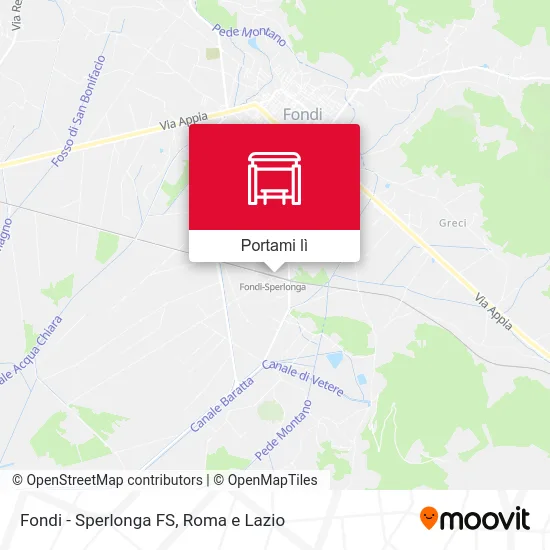 Mappa Fondi - Sperlonga FS