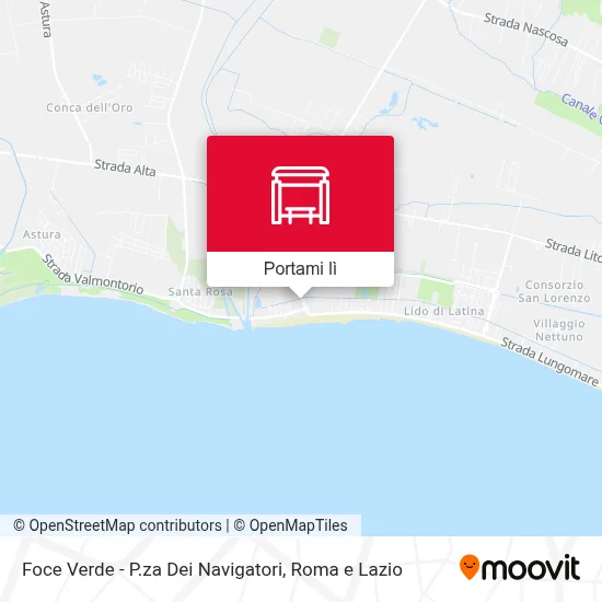Mappa Foce Verde - P.za Dei Navigatori