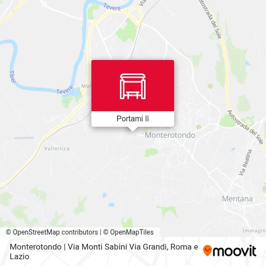 Mappa Monterotondo | Via Monti Sabini Via Grandi