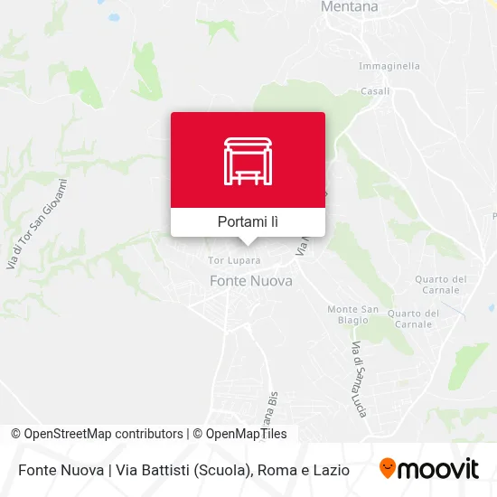 Mappa Fonte Nuova | Via Battisti (Scuola)