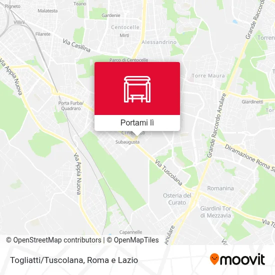 Mappa Togliatti/Tuscolana