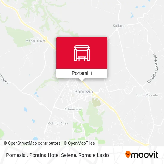 Mappa Pomezia , Pontina Hotel Selene
