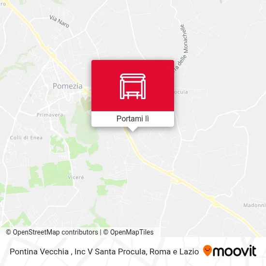 Mappa Pontina Vecchia , Inc V Santa Procula