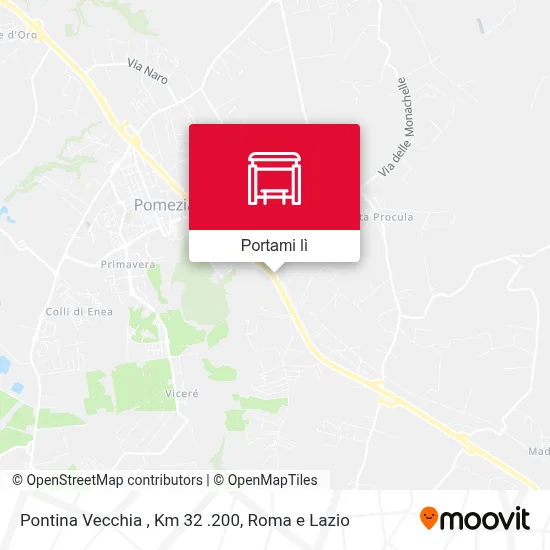 Mappa Pontina Vecchia , Km 32 .200