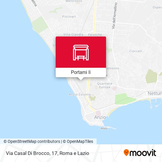 Mappa Via Casal Di Brocco, 17