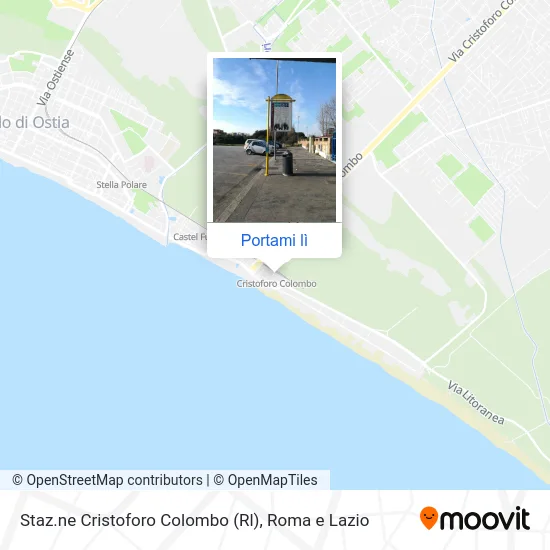 Mappa Staz.ne Cristoforo Colombo (Rl)