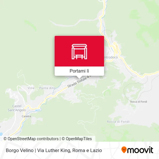 Mappa Borgo Velino | Via Luther King