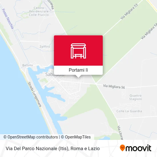 Mappa Via Del Parco Nazionale (Itis)