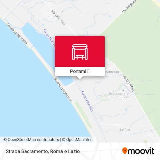Mappa Strada Sacramento