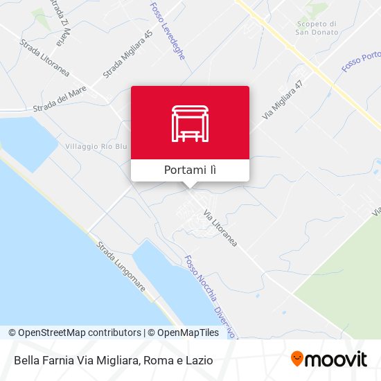 Mappa Bella Farnia Via Migliara