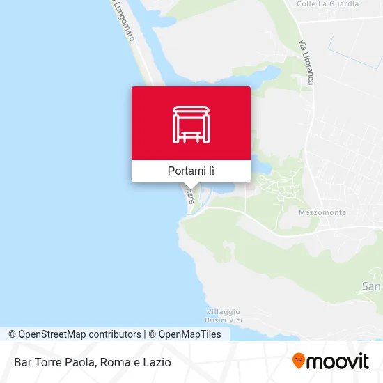 Mappa Bar Torre Paola