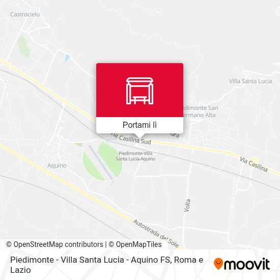 Mappa Piedimonte - Villa Santa Lucia - Aquino FS