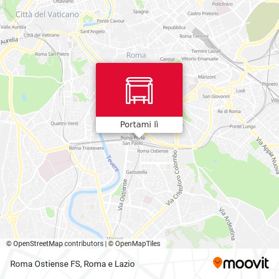 Mappa Roma Ostiense FS