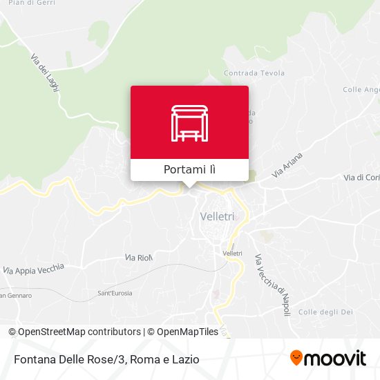 Mappa Fontana Delle Rose/3