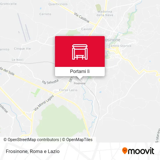 Mappa Frosinone