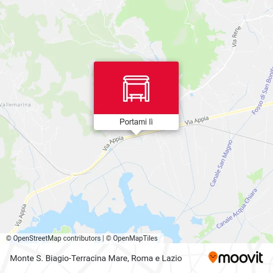 Mappa Monte S. Biagio-Terracina Mare