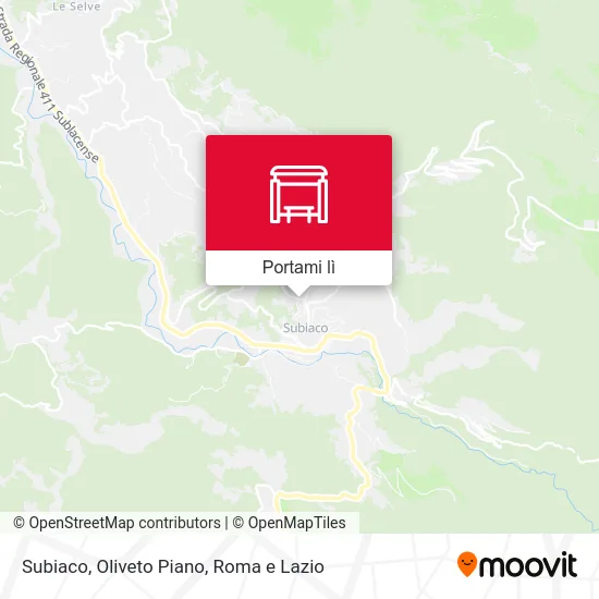 Mappa Subiaco, Oliveto Piano
