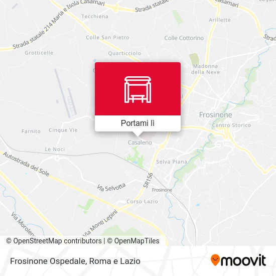 Mappa Frosinone Ospedale