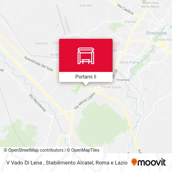 Mappa V Vado Di Lena , Stabilimento Alcatel
