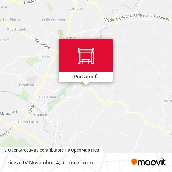 Mappa Piazza IV Novembre, 4