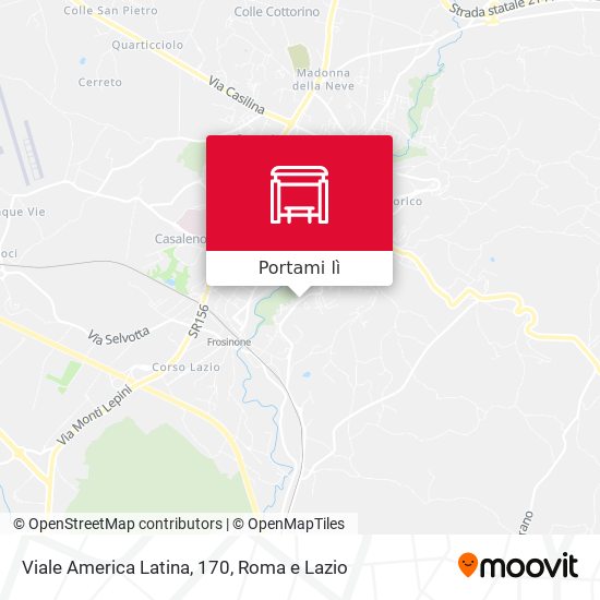 Mappa Viale America Latina, 170