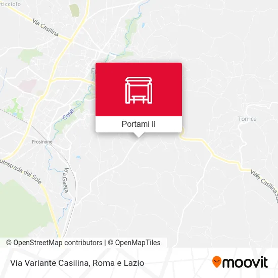 Mappa Via Variante Casilina