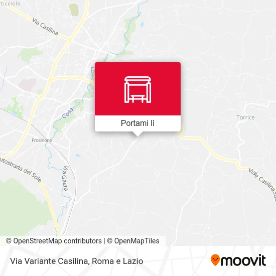 Mappa Via Variante Casilina