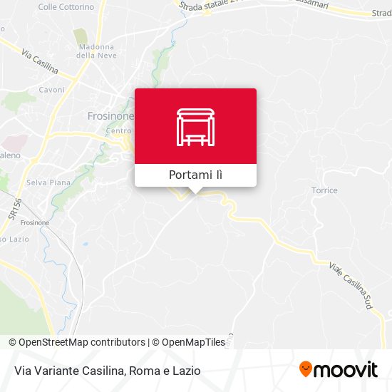 Mappa Via Variante Casilina