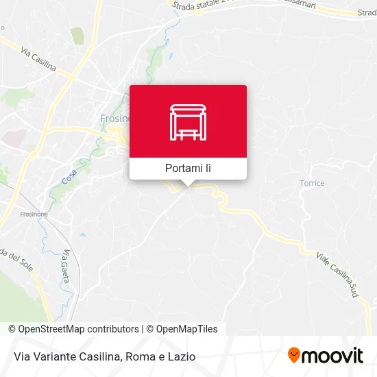 Mappa Via Variante Casilina