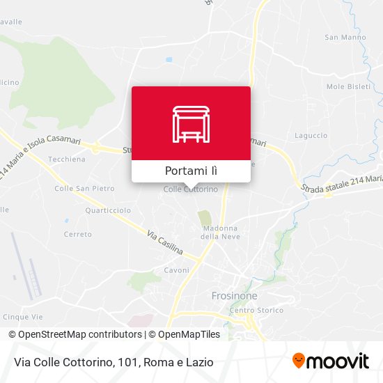 Mappa Via Colle Cottorino, 101
